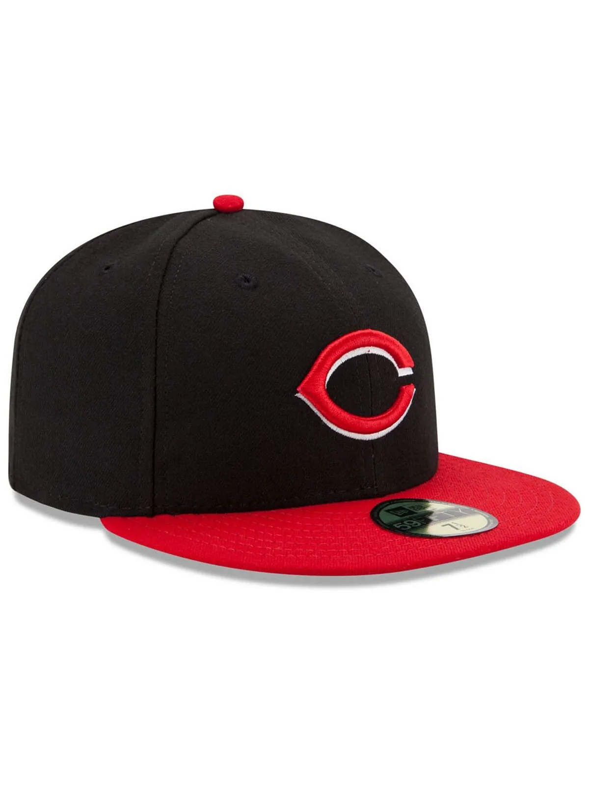 Кепка приталенного кроя Cincinnati Reds Authentic Collection 59FIFTY New Era — изображение 3 из 4, черный/красный