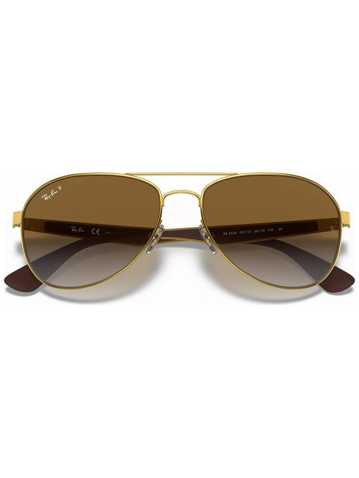 Поляризационные солнцезащитные очки, RB3549 Ray-Ban — изображение 5 из 7, золотистый