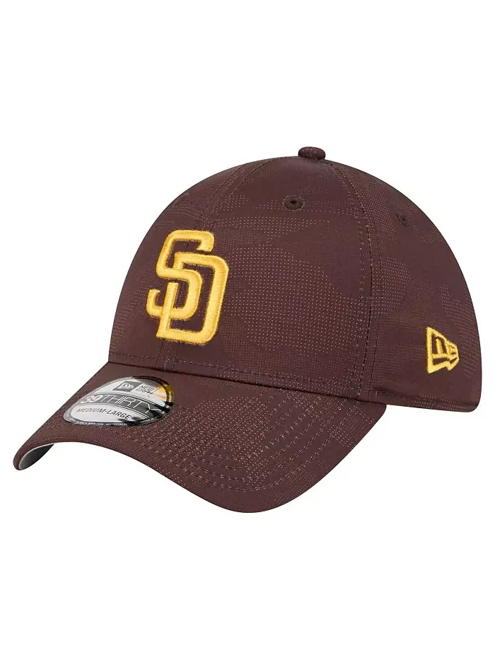 Мужская коричневая кепка San Diego Padres Tonal Camo 39THIRTY Flex New Era