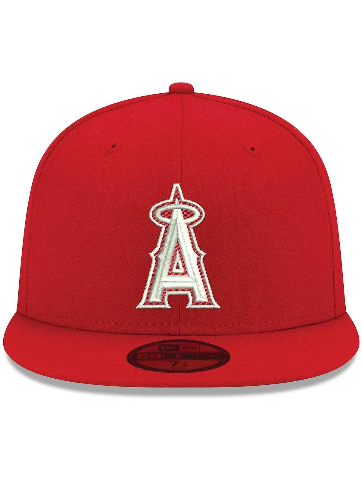 Мужская красная приталенная шляпа с логотипом Los Angeles Angels 59FIFTY New Era — изображение 3 из 5, красный