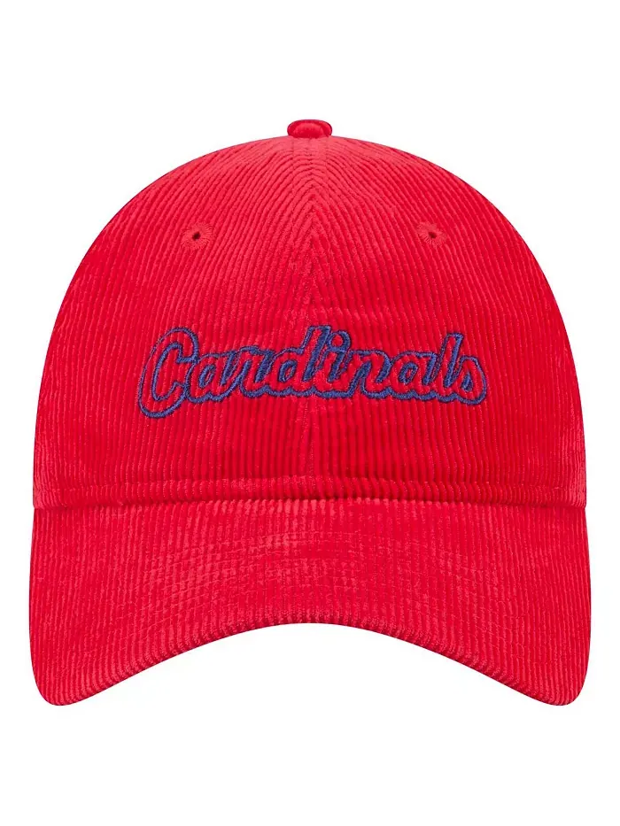 Женская регулируемая кепка 9TWENTY из вельвета St. Louis Cardinals красного цвета New Era — изображение 2 из 5