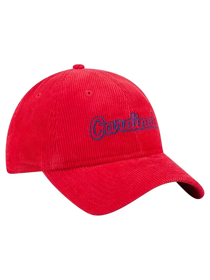 Женская регулируемая кепка 9TWENTY из вельвета St. Louis Cardinals красного цвета New Era — изображение 3 из 5