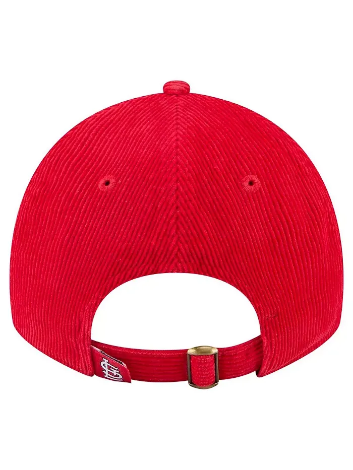 Женская регулируемая кепка 9TWENTY из вельвета St. Louis Cardinals красного цвета New Era — изображение 4 из 5