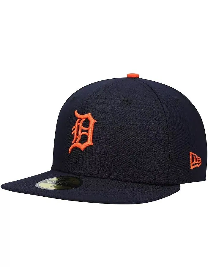 Мужская темно-синяя приталенная шляпа Detroit Tigers Authentic Collection On-Field Road 59FIFTY New — изображение 1 из 5
