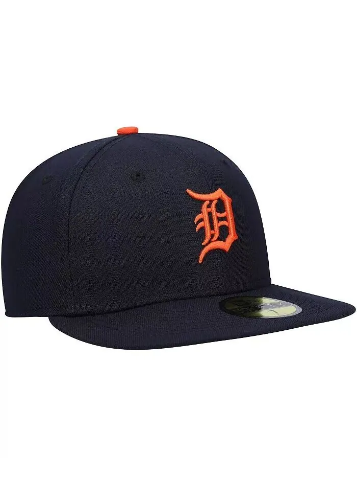 Мужская темно-синяя приталенная шляпа Detroit Tigers Authentic Collection On-Field Road 59FIFTY New — изображение 4 из 5