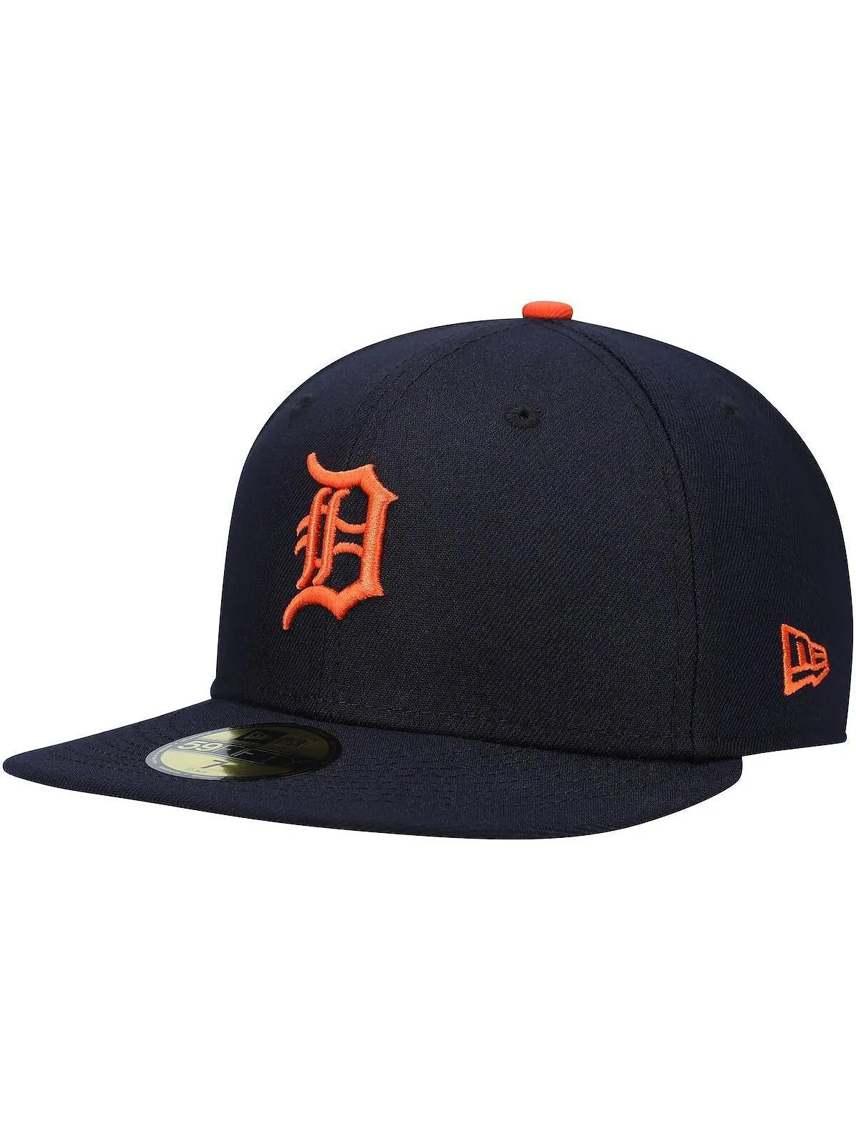 Мужская темно-синяя приталенная шляпа Detroit Tigers Authentic Collection On-Field Road 59FIFTY New