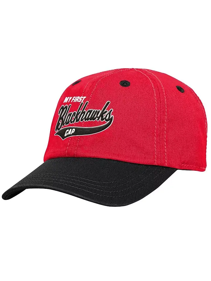 Шапка Red Chicago Blackhawks My First Tail Sweep Slouch Flex для мальчиков и девочек Outerstuff