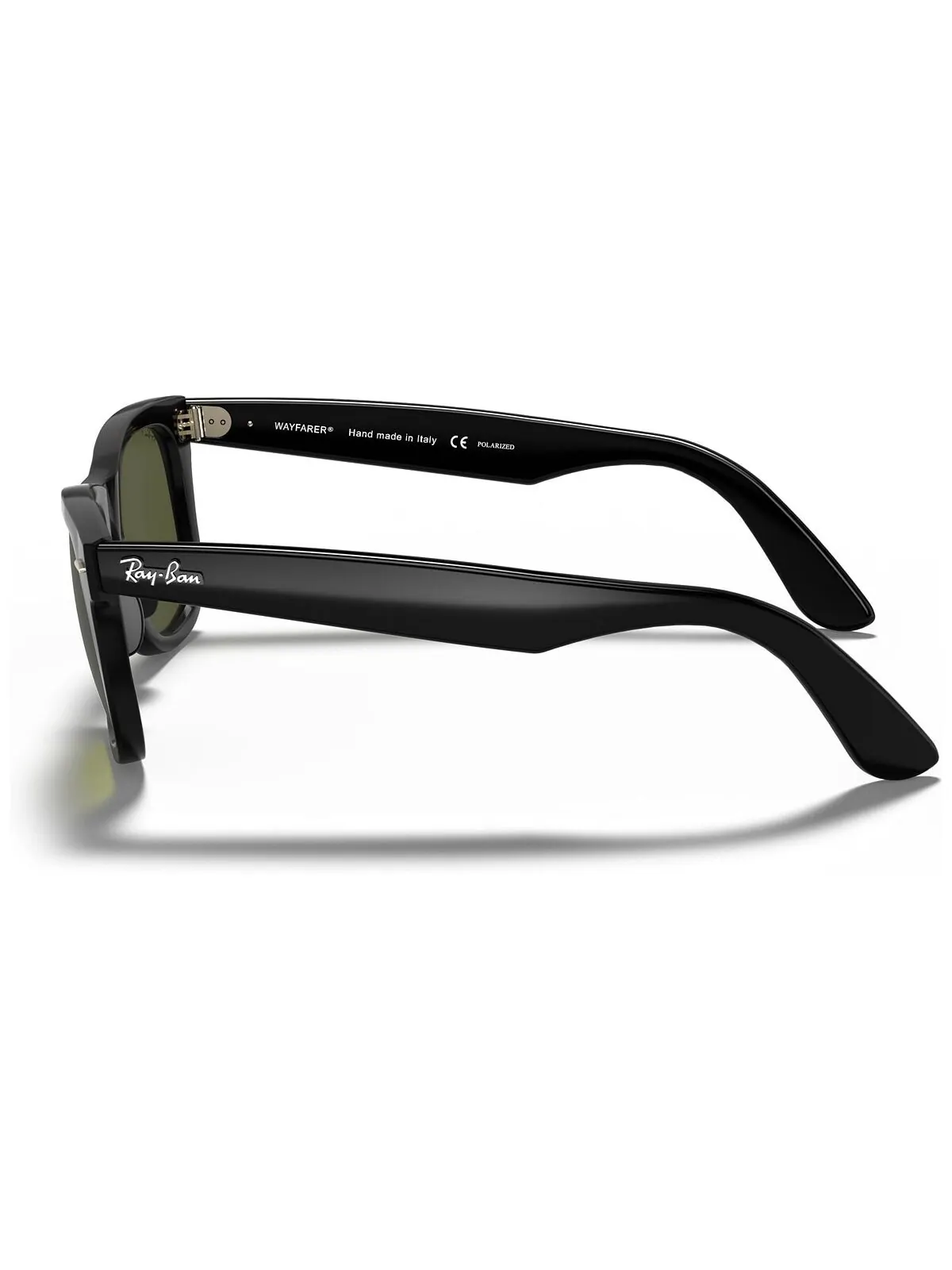 Поляризованные солнцезащитные очки унисекс RAY-BAN Wayfarer Ease RB4340 — изображение 2 из 6, черный/зеленый