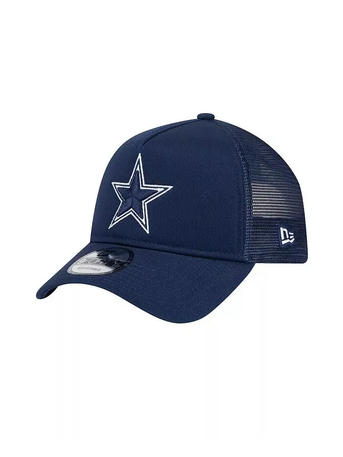 Мужская темно-синяя кепка Dallas Cowboys Main A-Frame Trucker 9FORTY Adjustable New Era