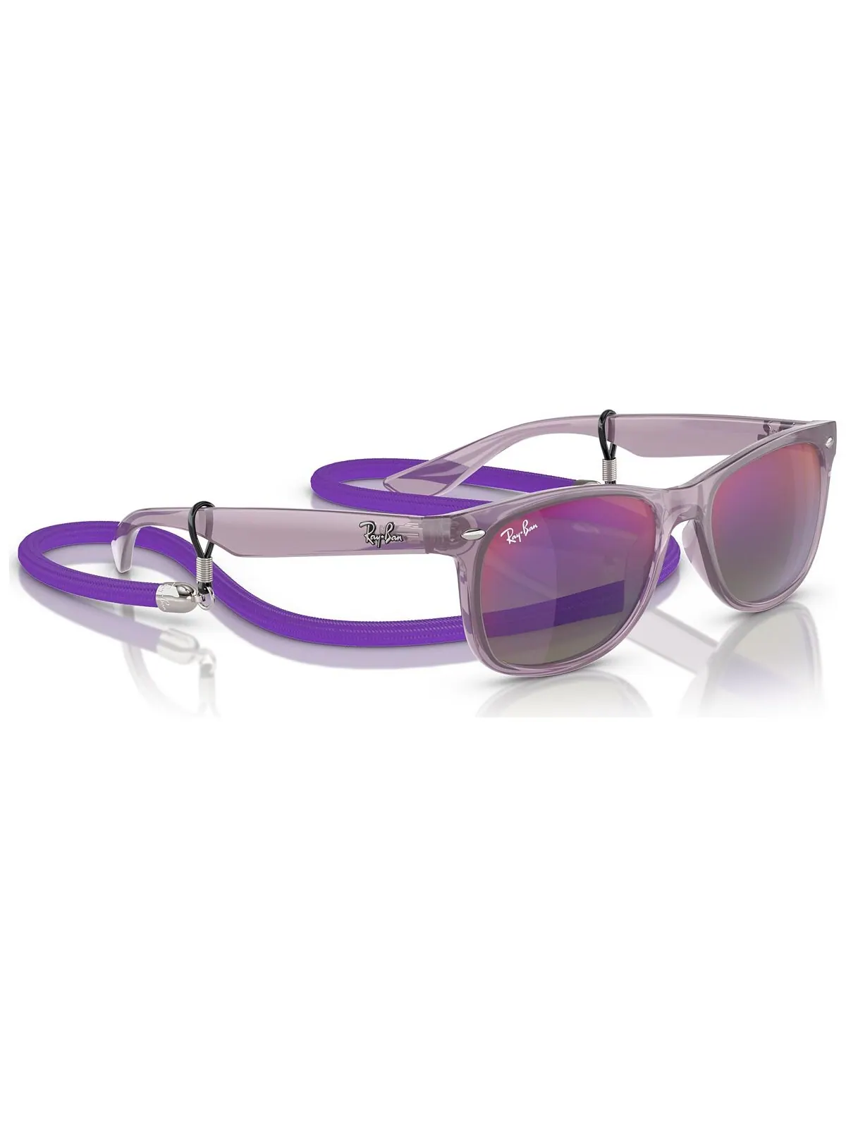 Солнцезащитные очки Ray-Ban New Wayfarer Kids RB9052 — изображение 2 из 7, фиолетовый