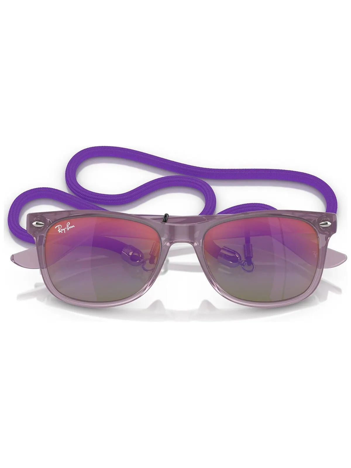 Солнцезащитные очки Ray-Ban New Wayfarer Kids RB9052 — изображение 6 из 7, фиолетовый
