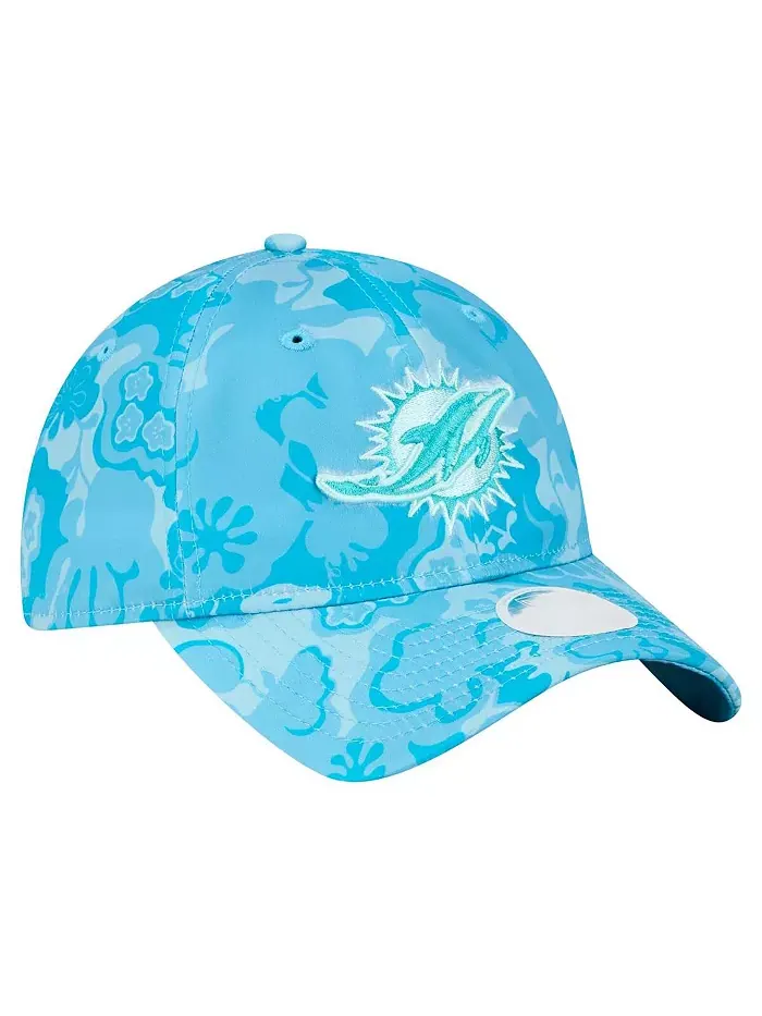 Женская регулируемая кепка Aqua Miami Dolphins Trippy 9TWENTY New Era — изображение 3 из 4