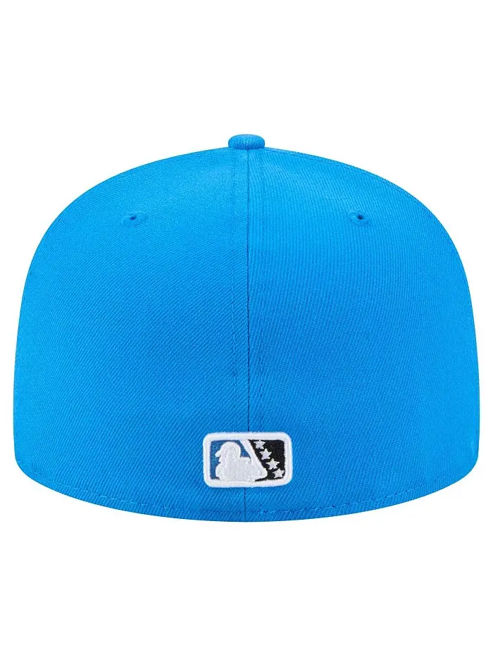 Мужская синяя бейсболка Akron RubberDucks Authentic Collection 59FIFTY Fitted New Era — изображение 4 из 4