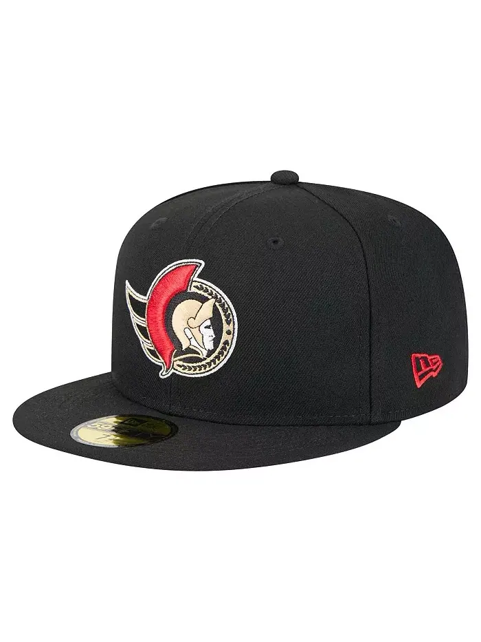 Мужская черная кепка Ottawa Senators Core 59FIFTY Fitted New Era