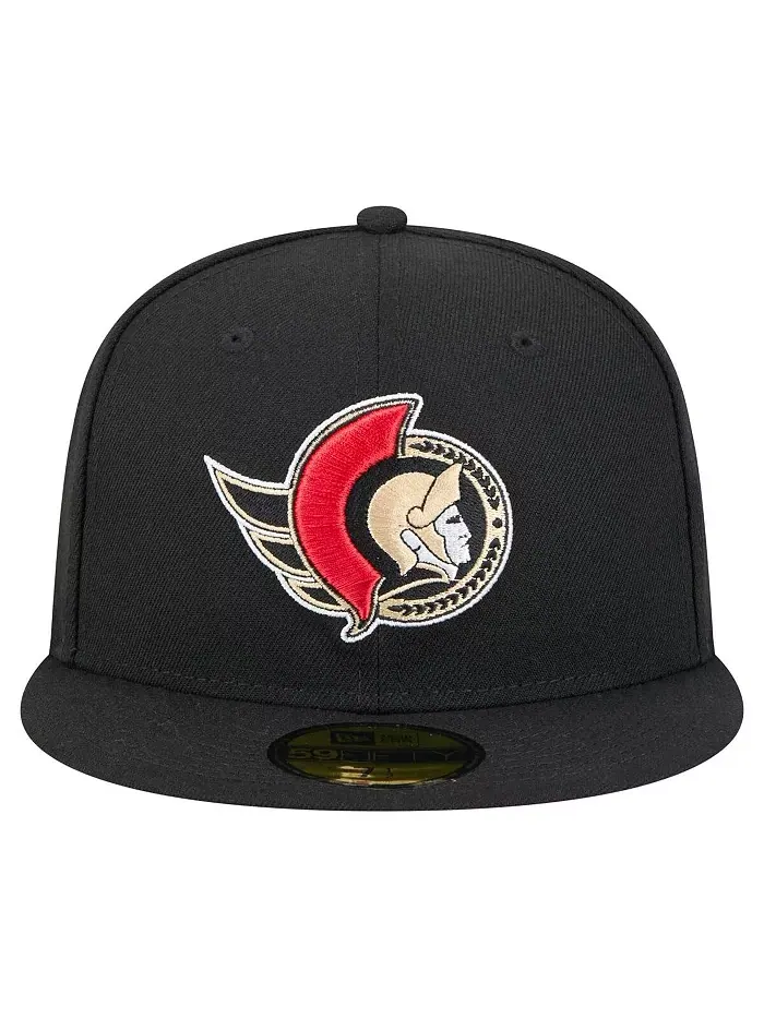 Мужская черная кепка Ottawa Senators Core 59FIFTY Fitted New Era — изображение 2 из 4