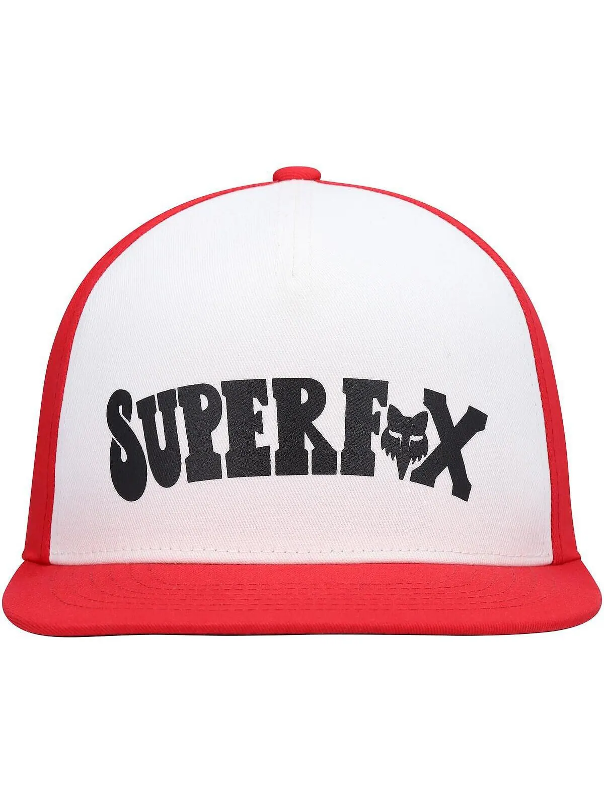 Молодежная кепка Super Trik Snapback для мальчиков и девочек, белая, красная Fox — изображение 3 из 5, белый красный