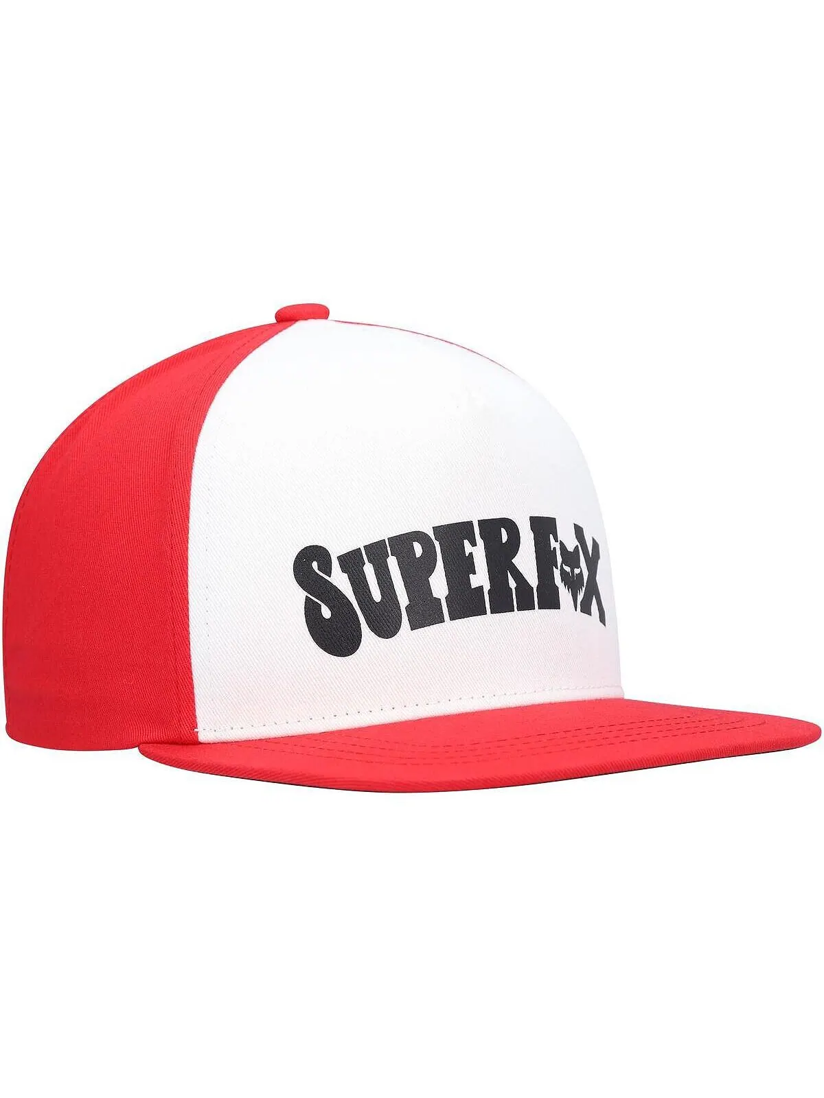 Молодежная кепка Super Trik Snapback для мальчиков и девочек, белая, красная Fox — изображение 4 из 5, белый красный