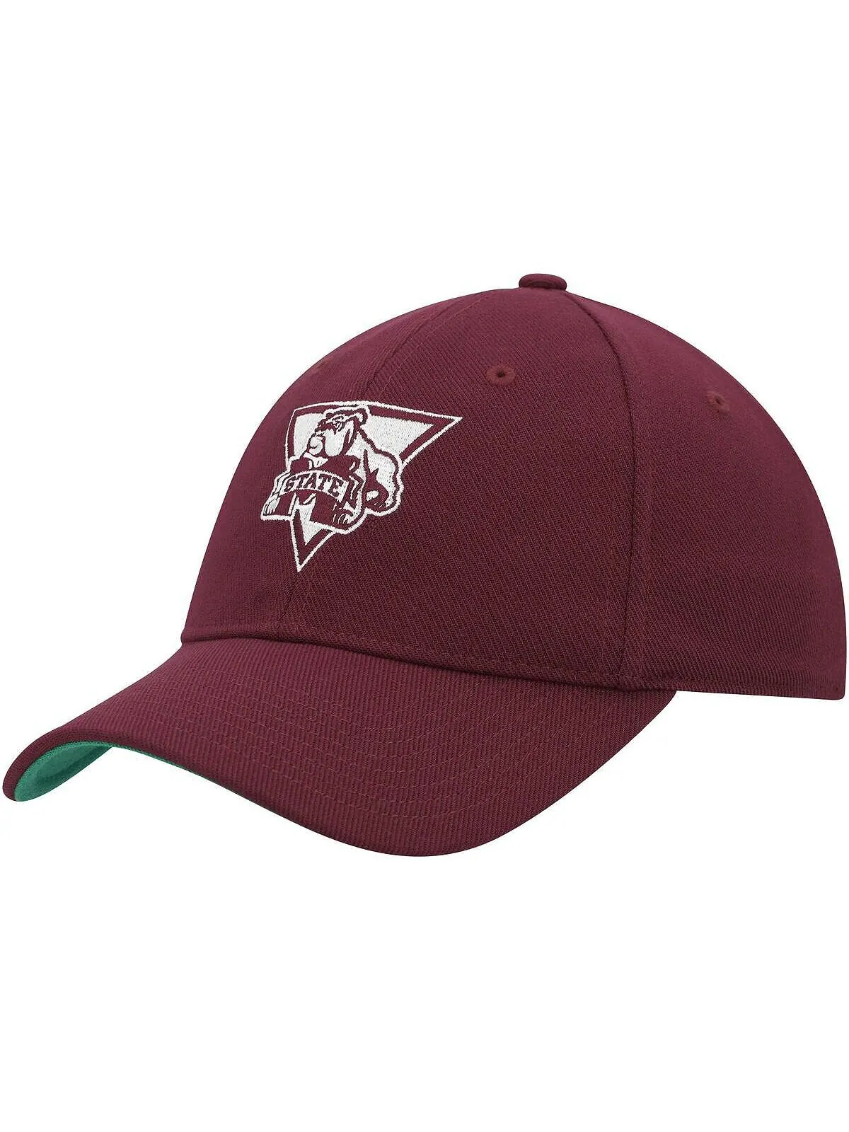 Мужская темно-бордовая шляпа Mississippi State Bulldogs Vault с напуском и гибкой кепкой adidas