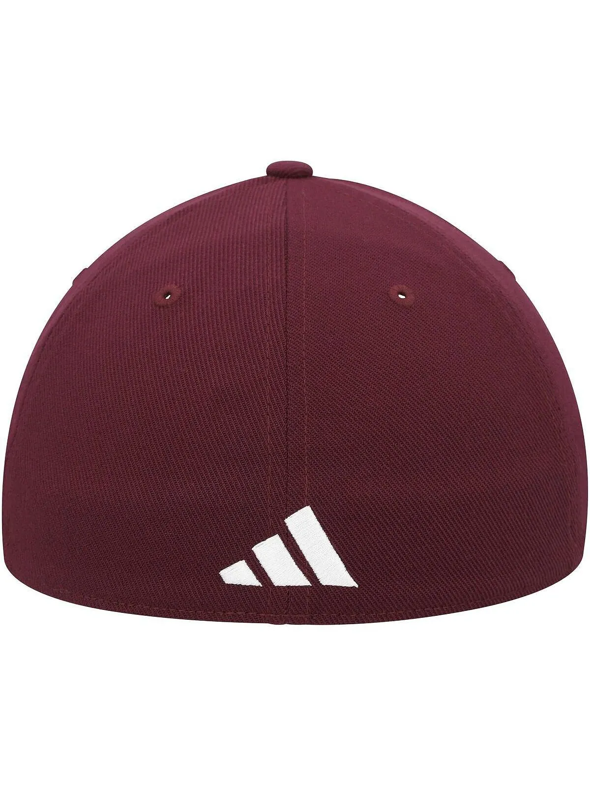 Мужская темно-бордовая шляпа Mississippi State Bulldogs Vault с напуском и гибкой кепкой adidas — изображение 5 из 5