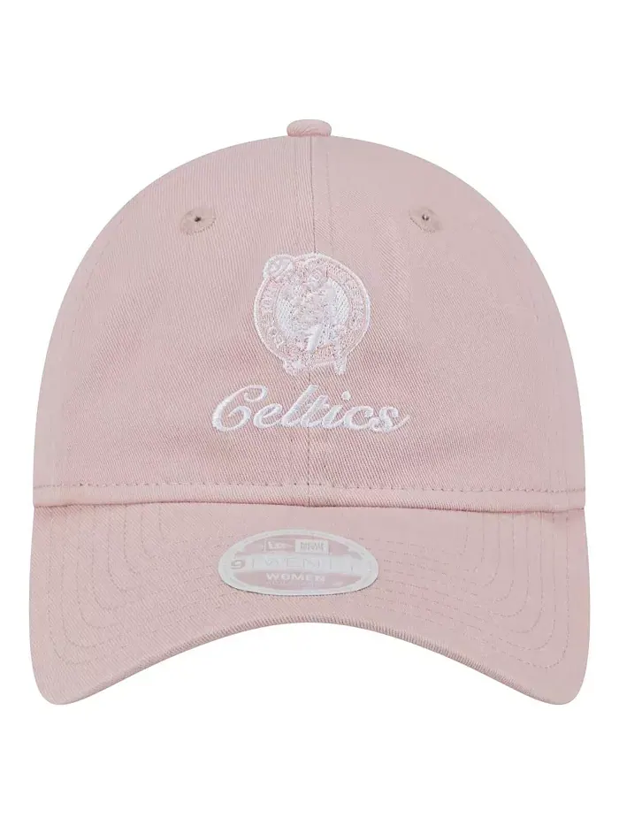 Женская розовая регулируемая кепка Boston Celtics Gameday Preppy 9TWENTY New Era — изображение 2 из 4