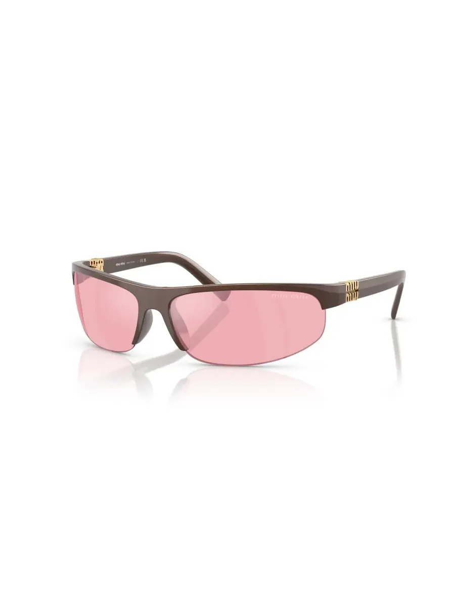 Женские овальные солнцезащитные очки, MU A02S MIU MIU, Cocoa Metal — изображение 1 из 5