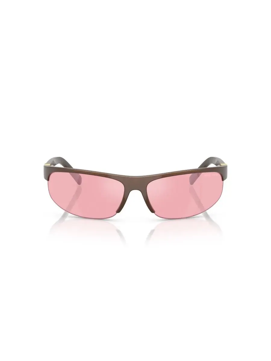 Женские овальные солнцезащитные очки, MU A02S MIU MIU, Cocoa Metal — изображение 2 из 5