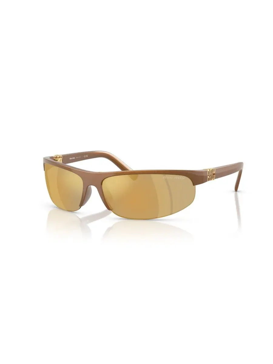 Женские овальные солнцезащитные очки, MU A02S MIU MIU, Rust Metal