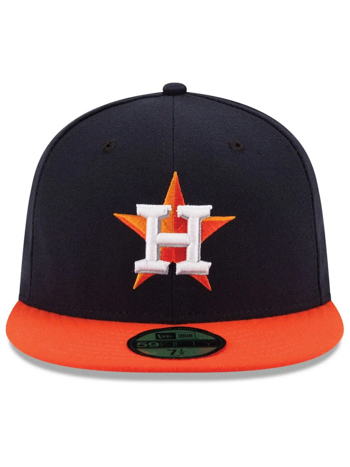 Кепка Houston Astros Authentic Collection 59FIFTY New Era — изображение 2 из 4, темно-синий/оранжевый