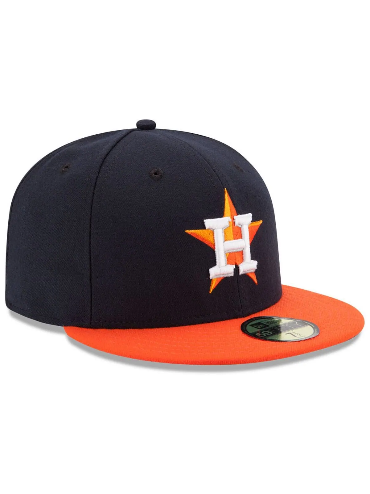 Кепка Houston Astros Authentic Collection 59FIFTY New Era — изображение 3 из 4, темно-синий/оранжевый
