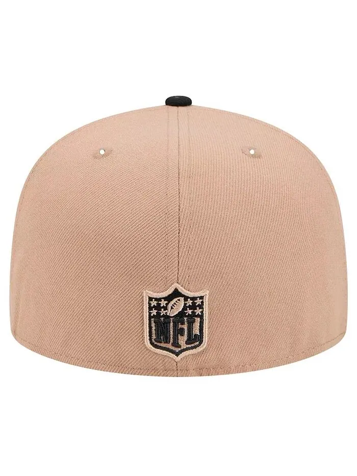 Мужская светло-коричневая бейсболка Pittsburgh Steelers Logo Main 59FIFTY Fitted Hat New Era — изображение 3 из 5