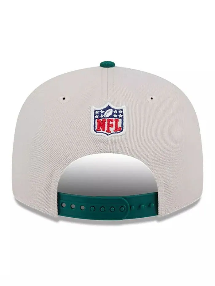 Мужская бейсболка-кепка New York Jets 2024 Sideline Historic 9FIFTY цвета «камень/зеленый» New Era — изображение 3 из 4