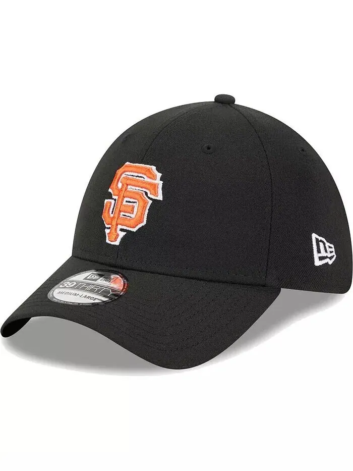 Мужская черная гибкая кепка с логотипом San Francisco Giants 39THIRTY New Era
