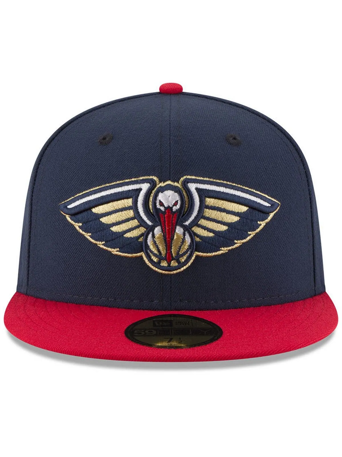 Двухцветная приталенная кепка New Orleans Pelicans Basic 59FIFTY New Era — изображение 3 из 4, темно-синий/красный