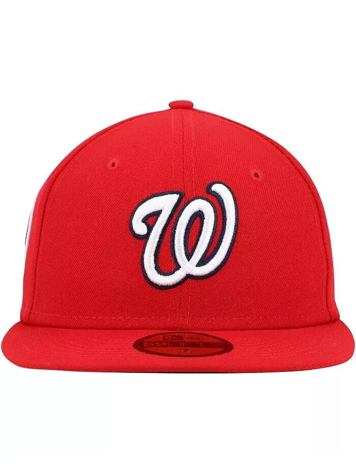 Мужская красная бейсболка Washington Nationals с боковой нашивкой в ​​честь 11 сентября 59FIFTY New — изображение 2 из 2