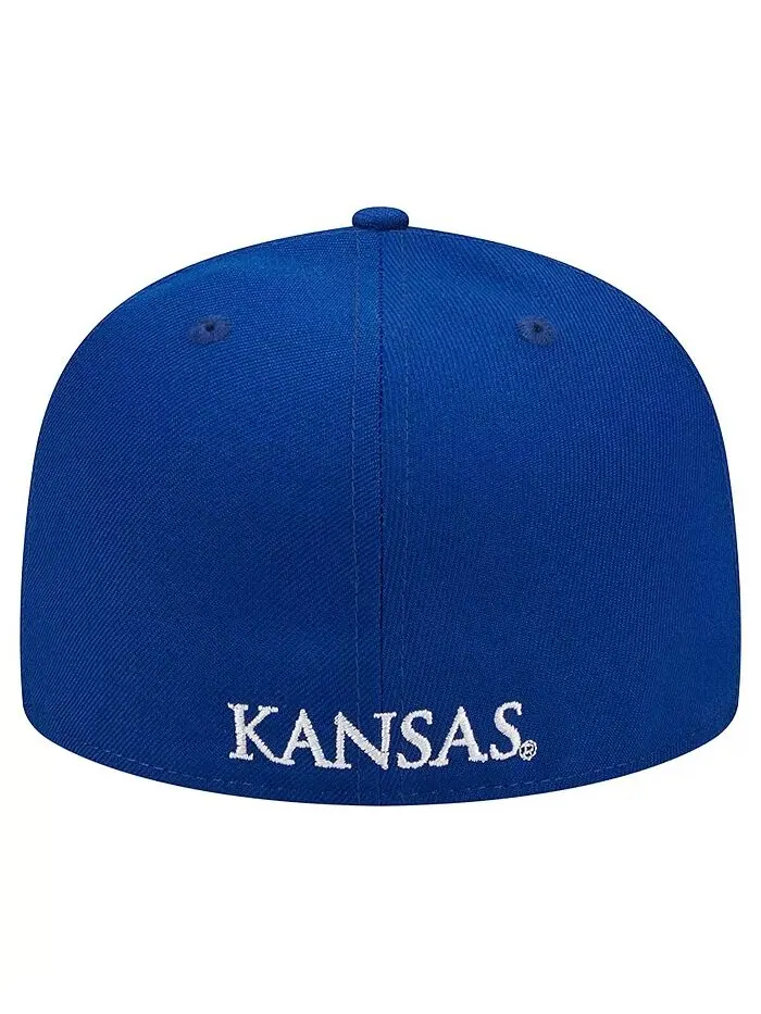Мужская шляпа Royal Kansas Jayhawks Evergreen 59FIFTY Fitted New Era — изображение 7 из 9