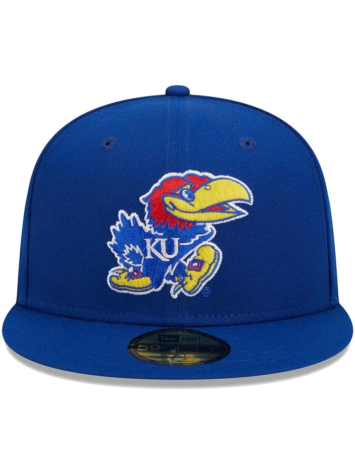 Мужская приталенная шляпа Royal Kansas Jayhawks Evergreen 59FIFTY New Era — изображение 2 из 4, королевский