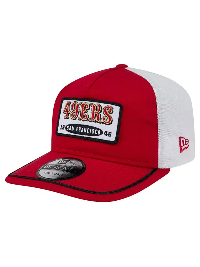 Мужская регулируемая кепка San Francisco 49ers Scarlet/White с нашивкой 19TWENTY New Era