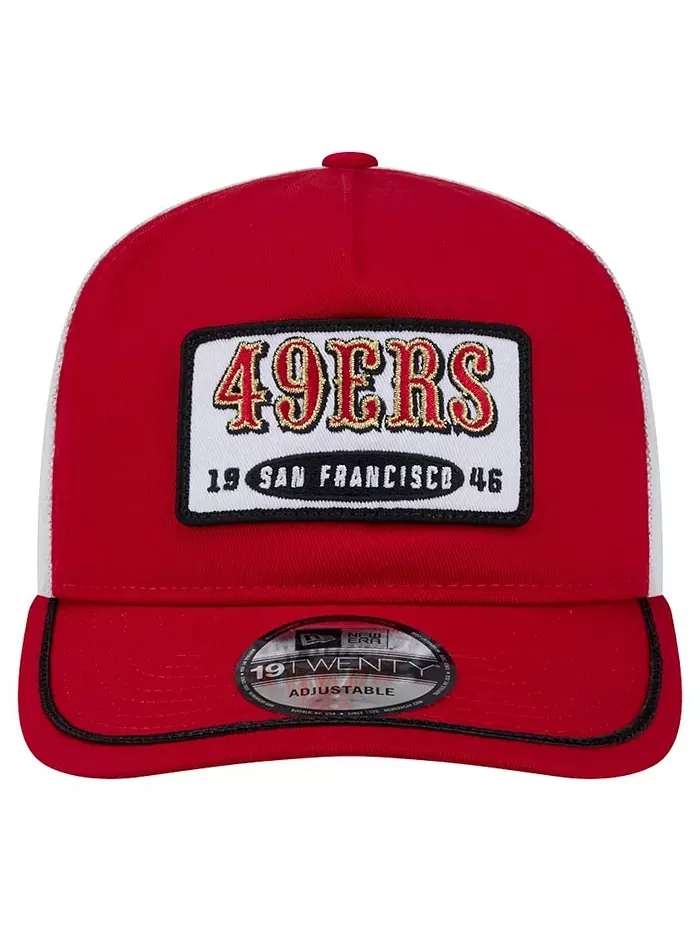 Мужская регулируемая кепка San Francisco 49ers Scarlet/White с нашивкой 19TWENTY New Era — изображение 5 из 5