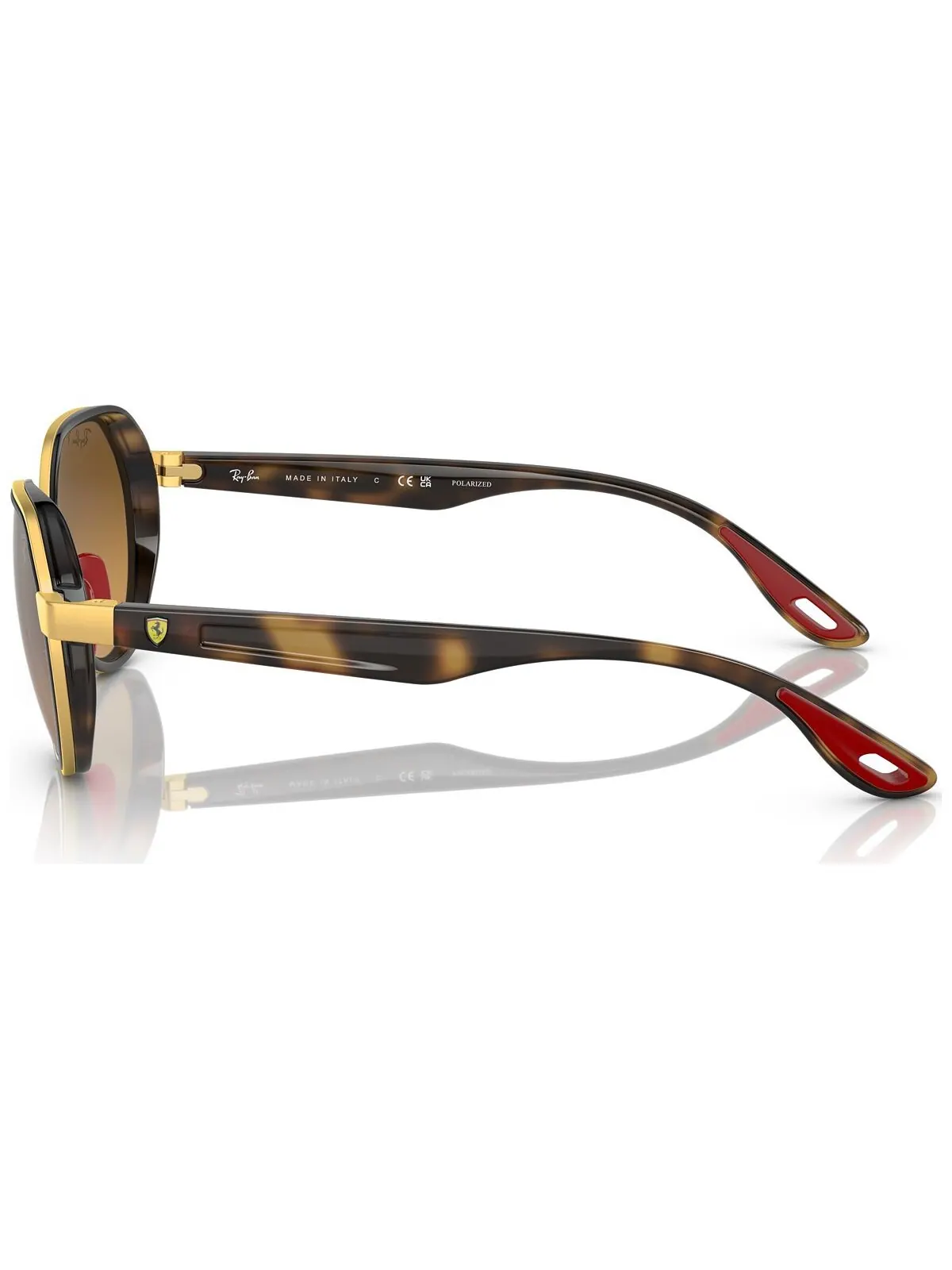 RB3703M Поляризованные солнцезащитные очки унисекс Scuderia Ferrari Collection 51 Ray-Ban — изображение 3 из 7, золотистый