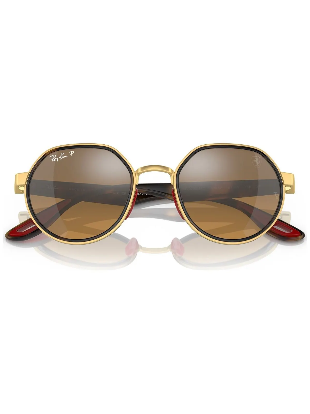 RB3703M Поляризованные солнцезащитные очки унисекс Scuderia Ferrari Collection 51 Ray-Ban — изображение 5 из 7, золотистый