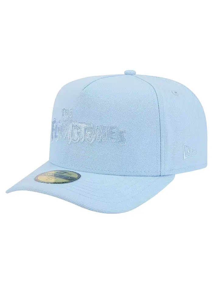 Мужская светло-голубая бейсболка The Flintstones A-Frame 59FIFTY с плотной посадкой New Era
