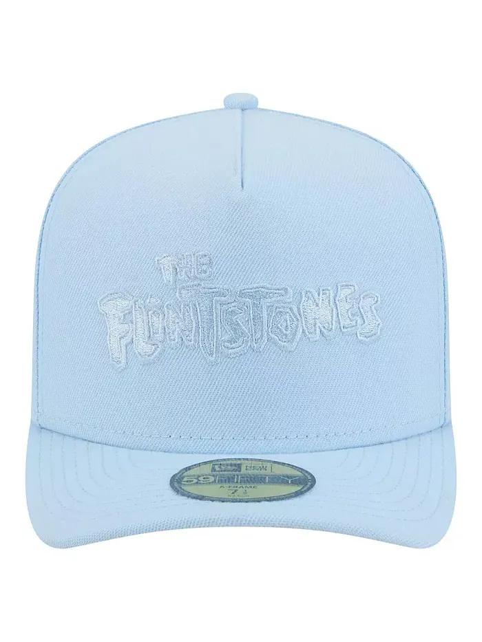 Мужская светло-голубая бейсболка The Flintstones A-Frame 59FIFTY с плотной посадкой New Era — изображение 2 из 4