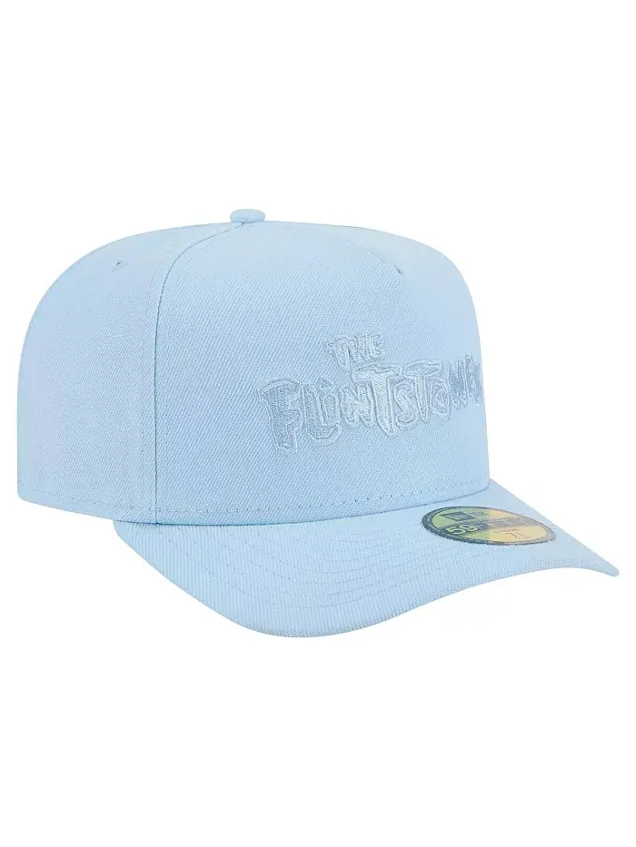 Мужская светло-голубая бейсболка The Flintstones A-Frame 59FIFTY с плотной посадкой New Era — изображение 3 из 4