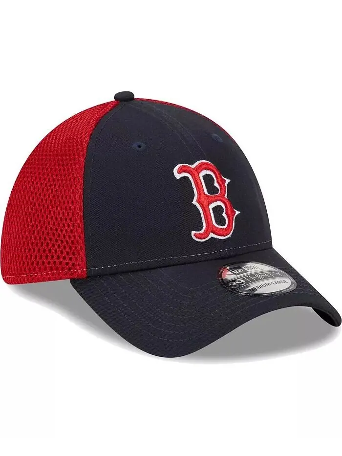 Мужская темно-синяя кепка Boston Red Sox Team Neo 39THIRTY Flex Hat New Era — изображение 3 из 4