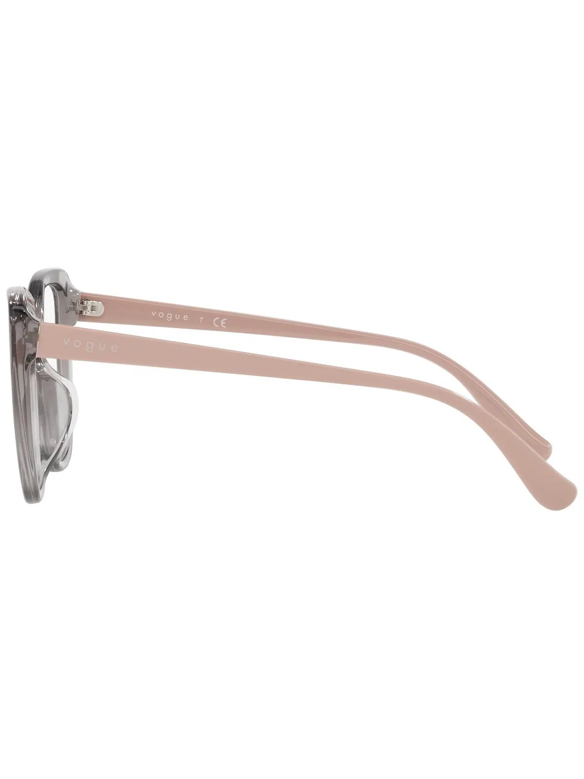 VO5413F Женские очки Butterfly с низкой перемычкой Vogue Eyewear — изображение 3 из 4, прозрачный серый