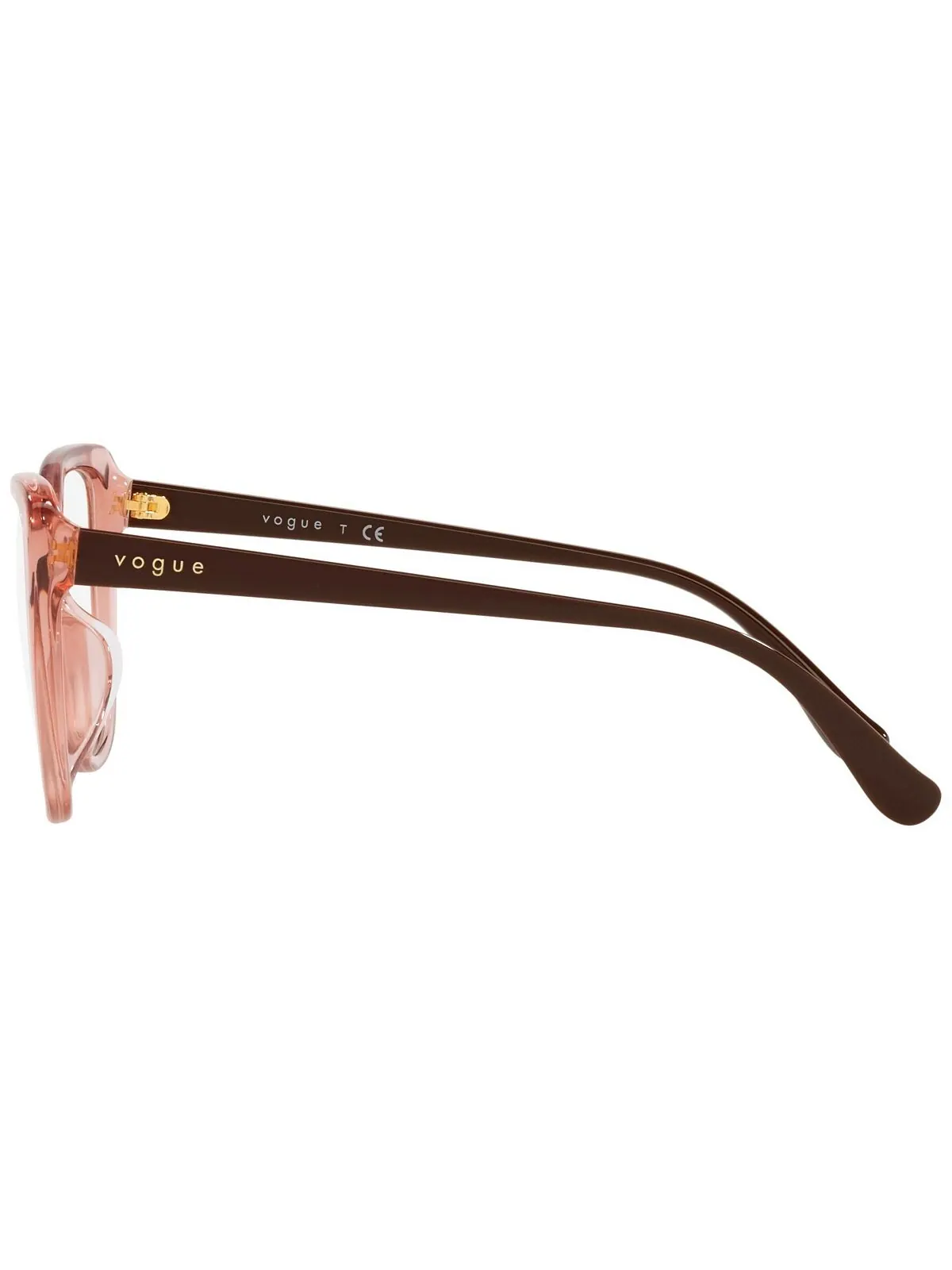 VO5413F Женские очки Butterfly с низкой перемычкой Vogue Eyewear — изображение 3 из 4, прозрачный розовый
