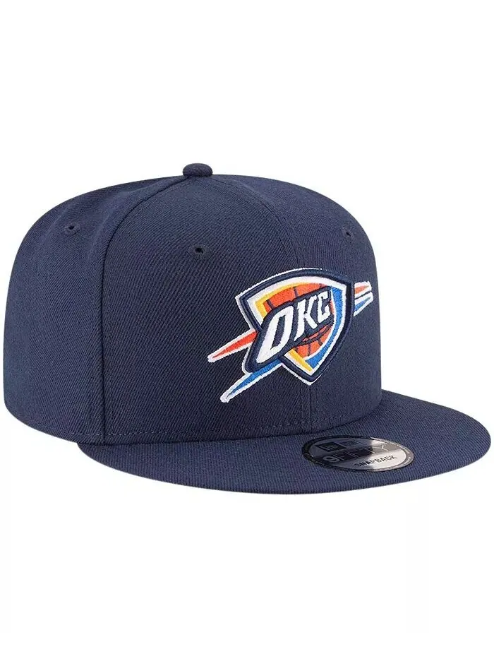 Мужская темно-синяя регулируемая бейсболка Snapback Oklahoma City Thunder Official Team Color — изображение 3 из 4