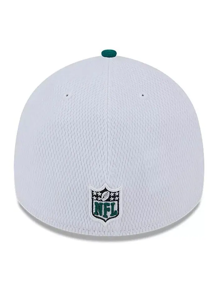 Мужская бело-зеленая гибкая кепка New York Jets 2023 NFL Sideline 39THIRTY New Era — изображение 3 из 3
