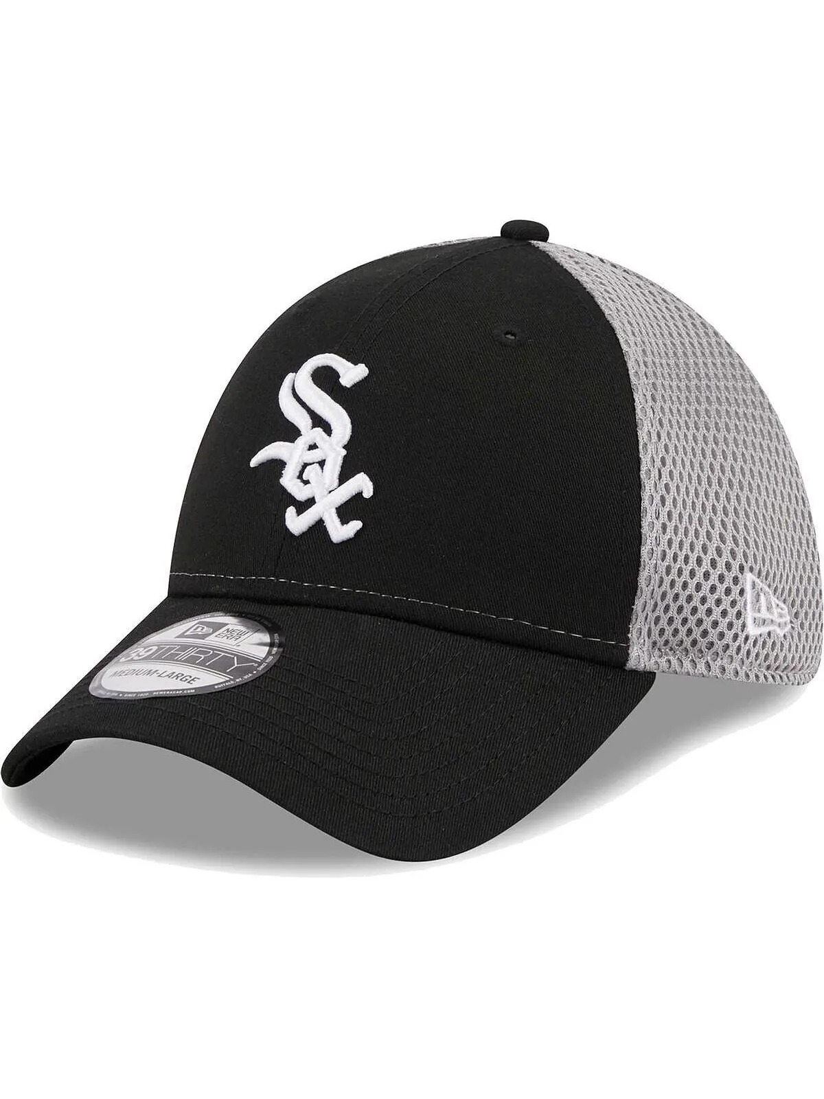 Мужская черная кепка Chicago White Sox Team Neo 39THIRTY Flex Hat New Era — изображение 1 из 4, черный