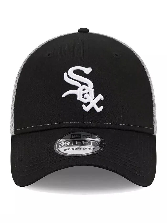 Мужская черная кепка Chicago White Sox Team Neo 39THIRTY Flex Hat New Era — изображение 2 из 4